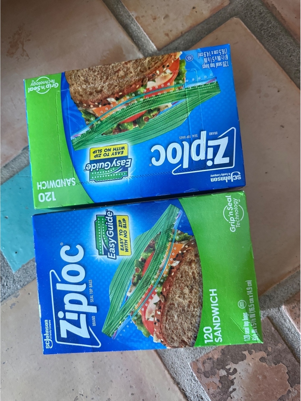 Ziploc bags 2 pack lot box set of 2 240 count